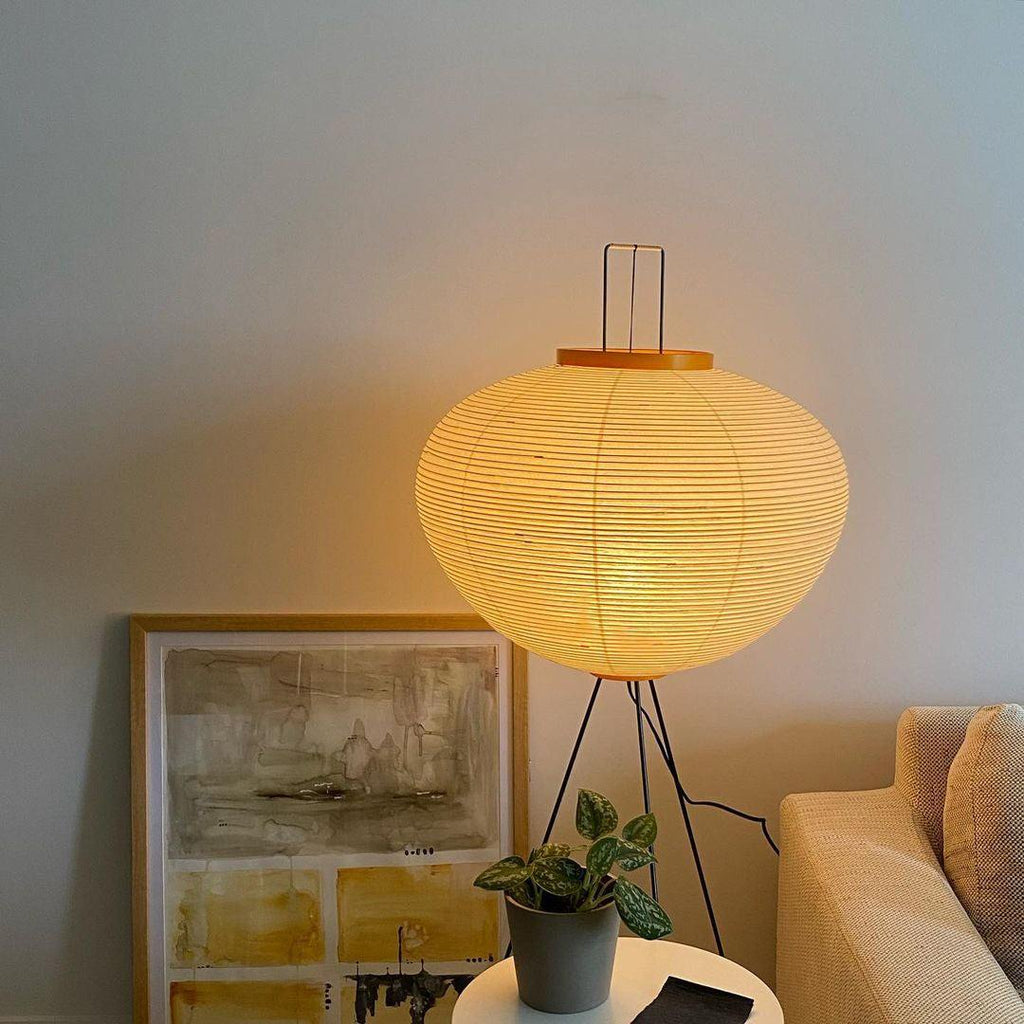 Reispapier Stehlampe | Wohnzimmer