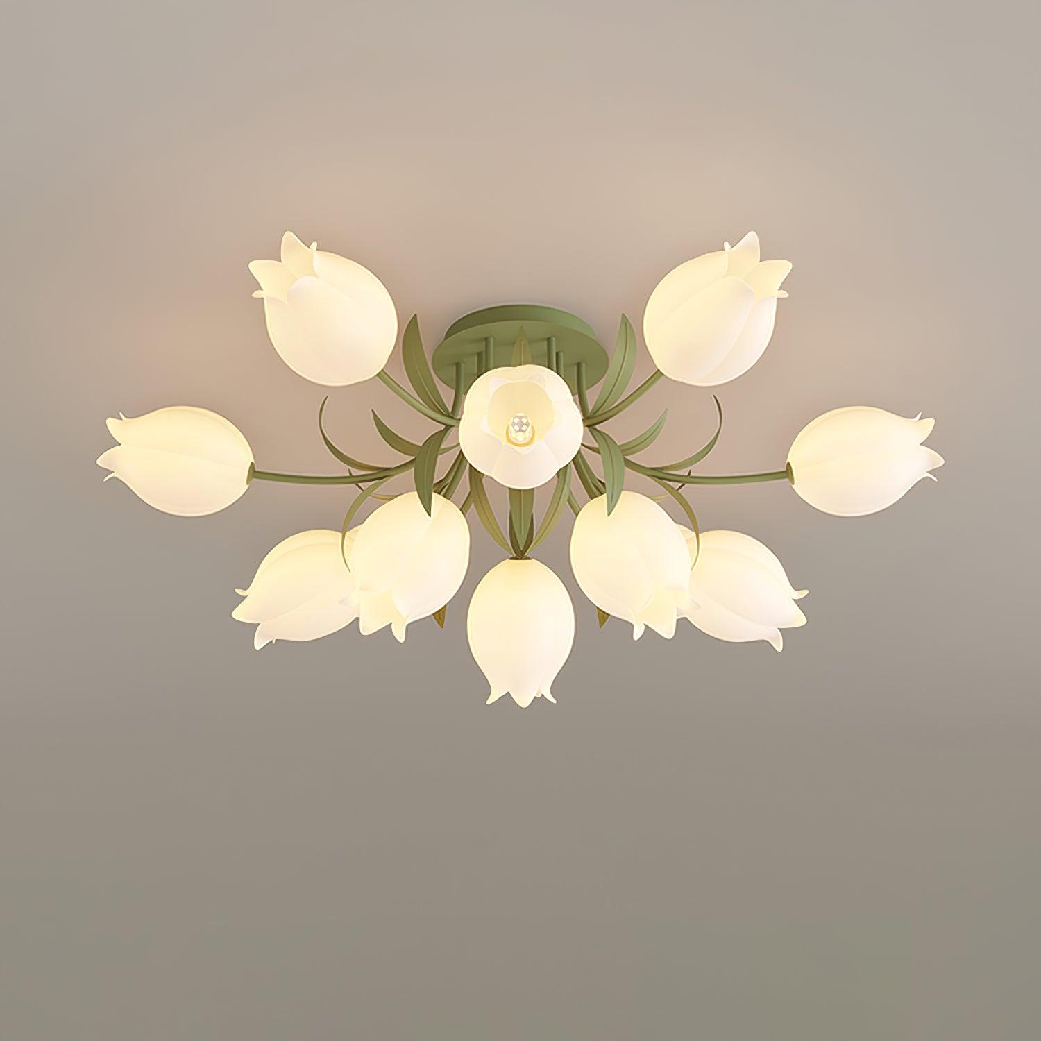 LED-Deckenleuchte in Blumenform