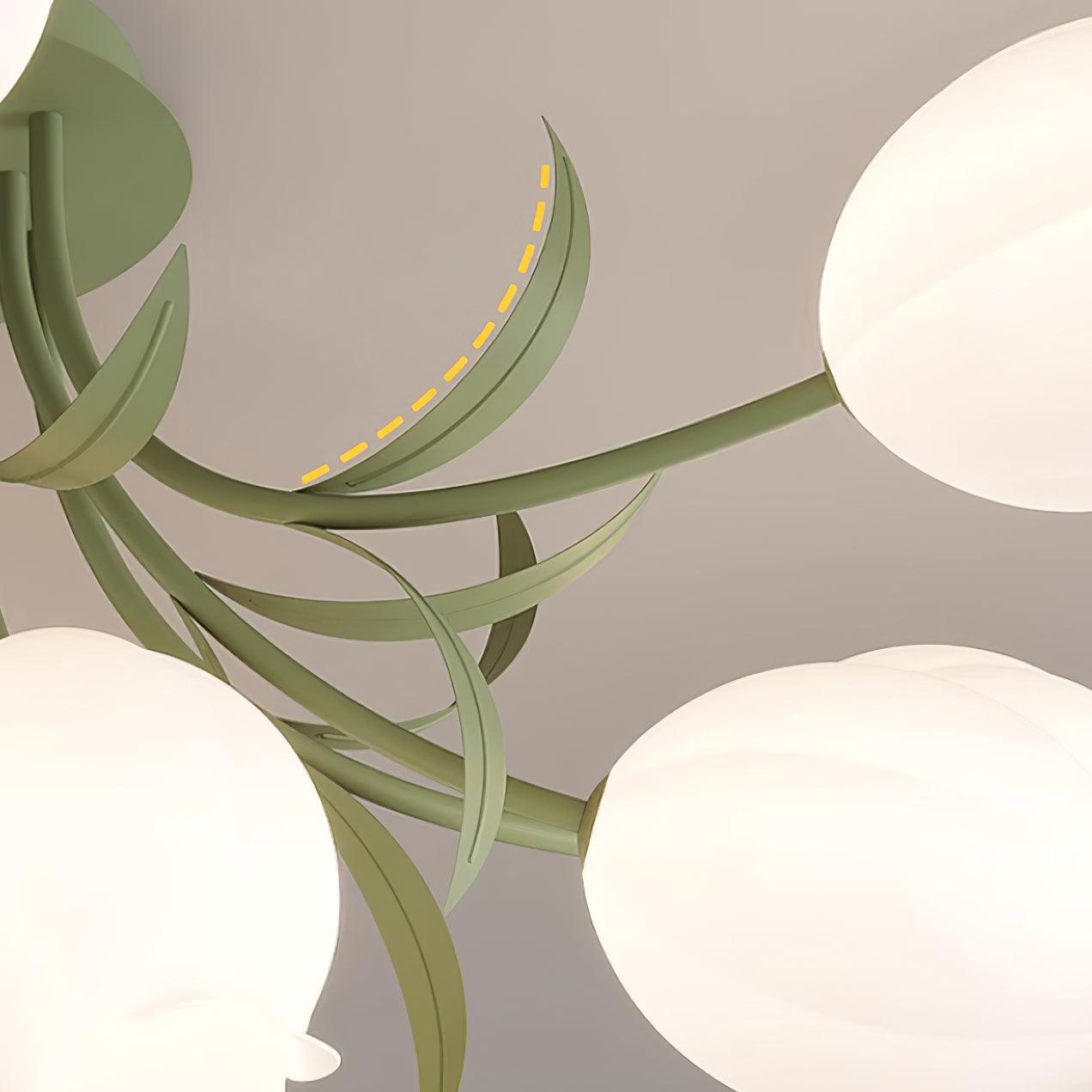 LED-Deckenleuchte in Blumenform