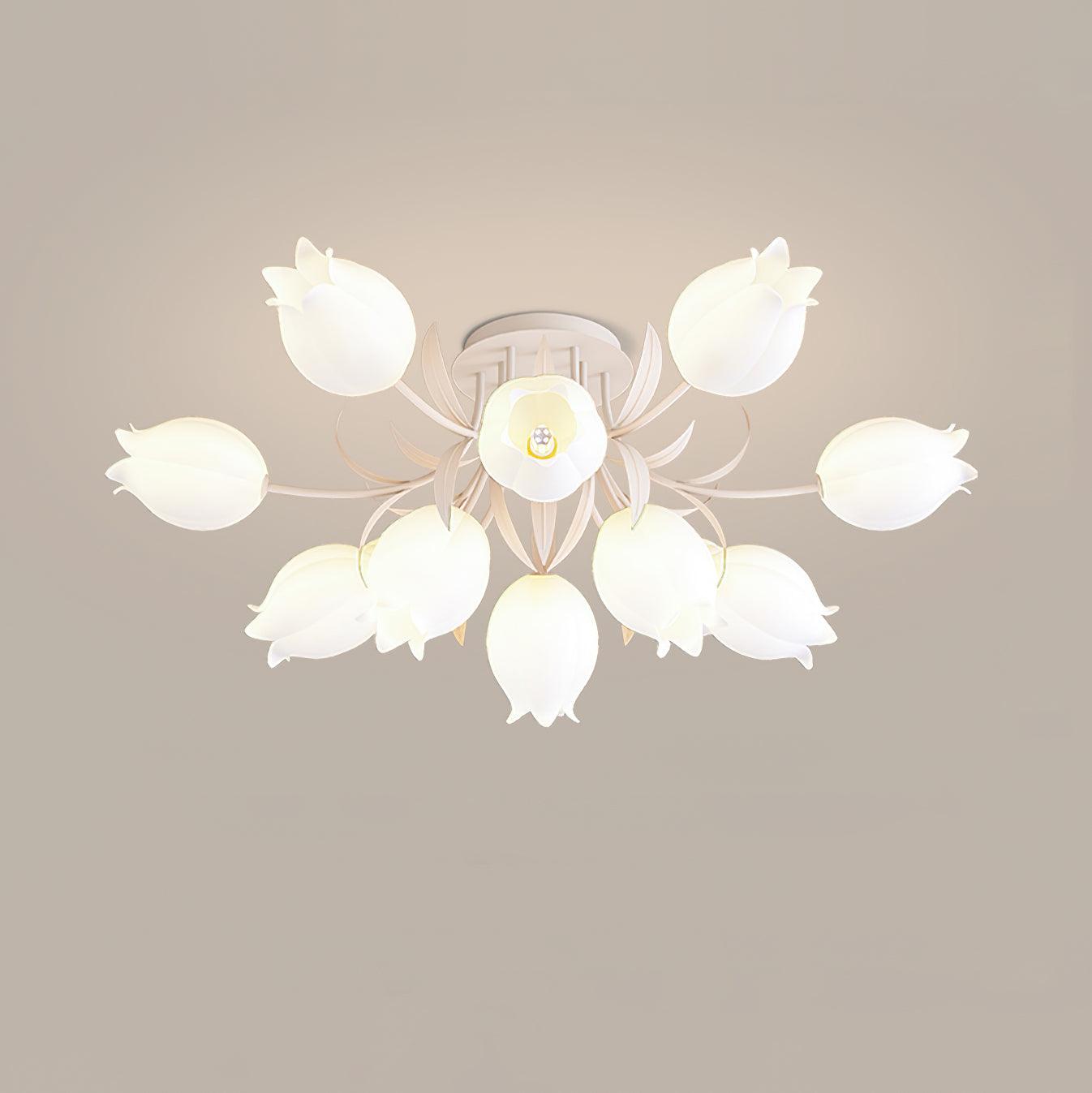 LED-Deckenleuchte in Blumenform