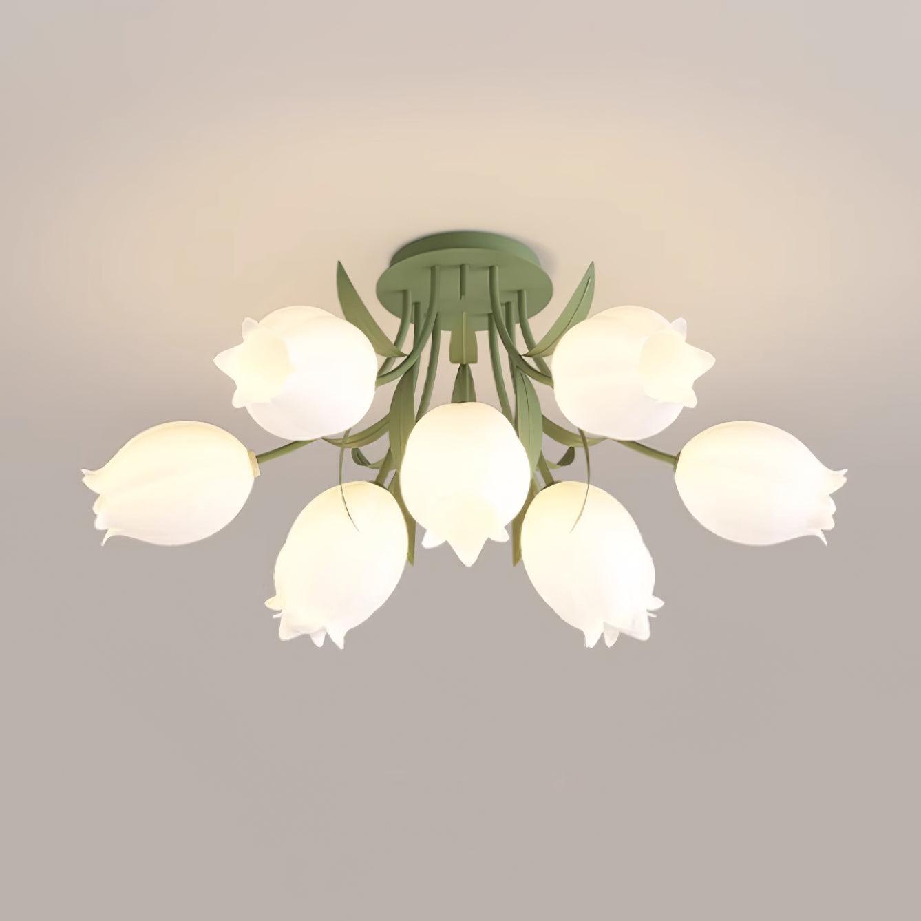 LED-Deckenleuchte in Blumenform