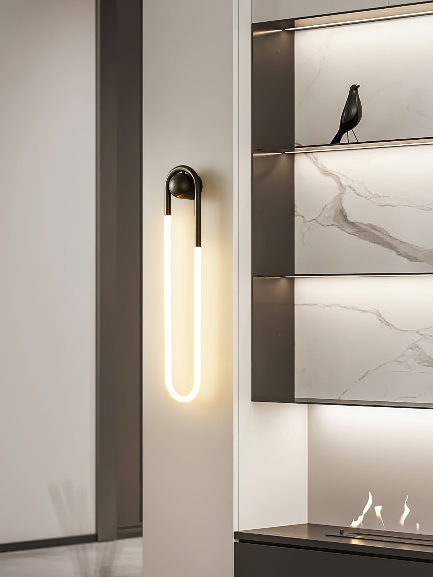 Vertikale LED-Wandleuchte