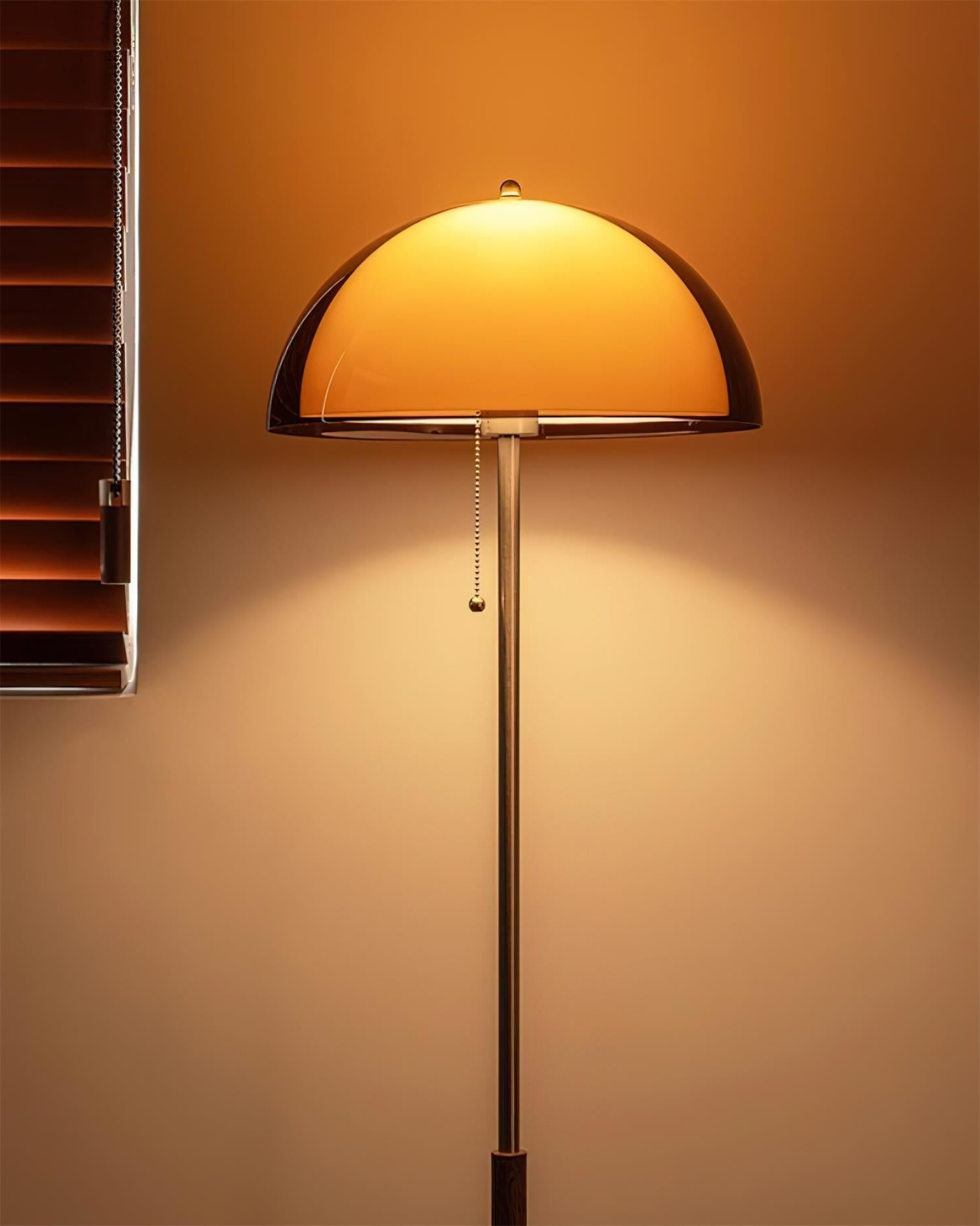 Glas-Schirm-Dom-Stehlampe