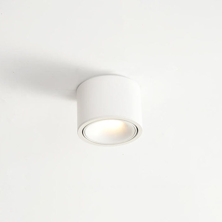 Runde, verstellbare LED-Deckenleuchte mit Spotfunktion