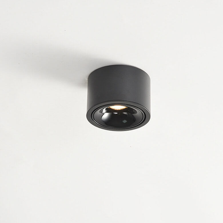 Runde, verstellbare LED-Deckenleuchte mit Spotfunktion