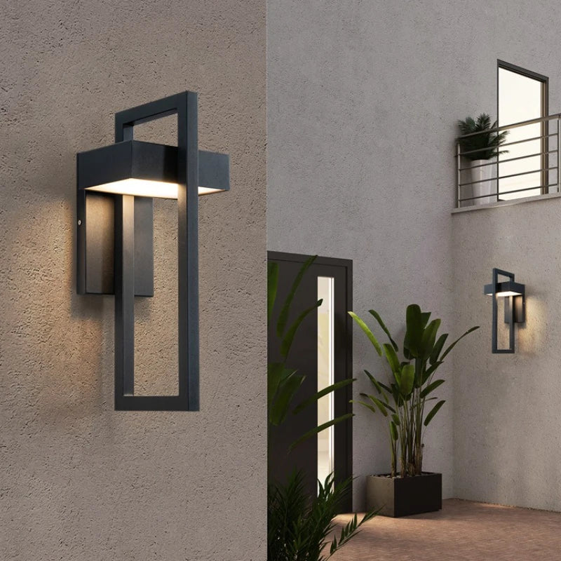 Außenwandleuchte Geometrisch Wasserdicht LED