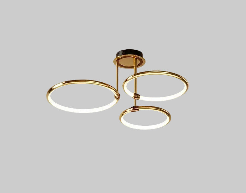 Überlappende Halo-Ring-Deckenleuchte