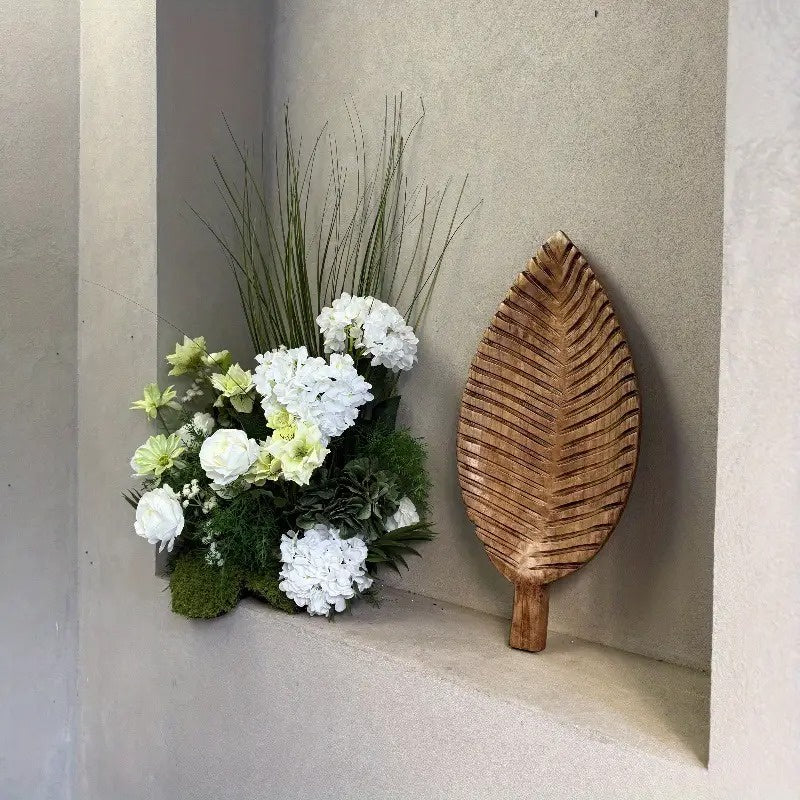 Tablett in Blattform