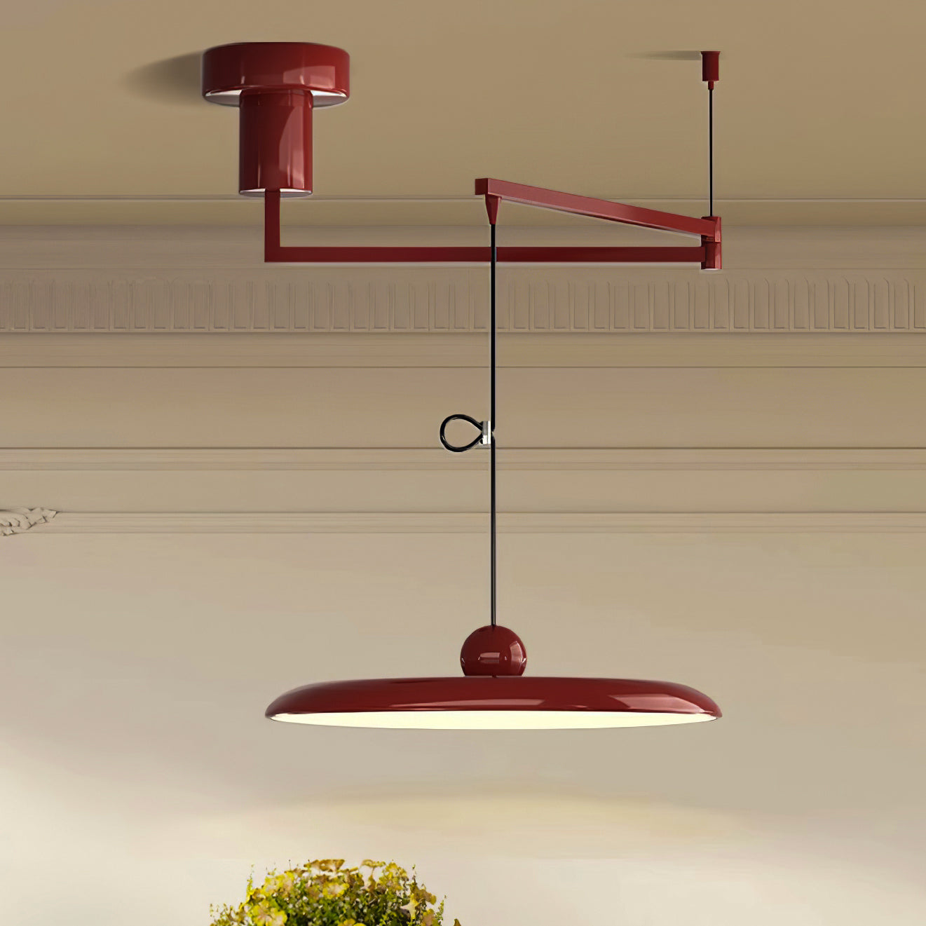 LED-Pendelleuchte zur flächenbündigen Montage
