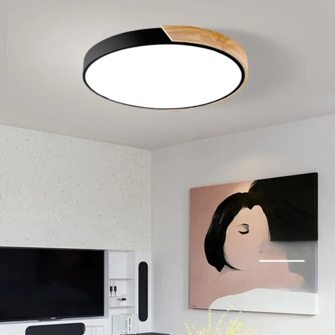 Holz-Deckenleuchte | LED