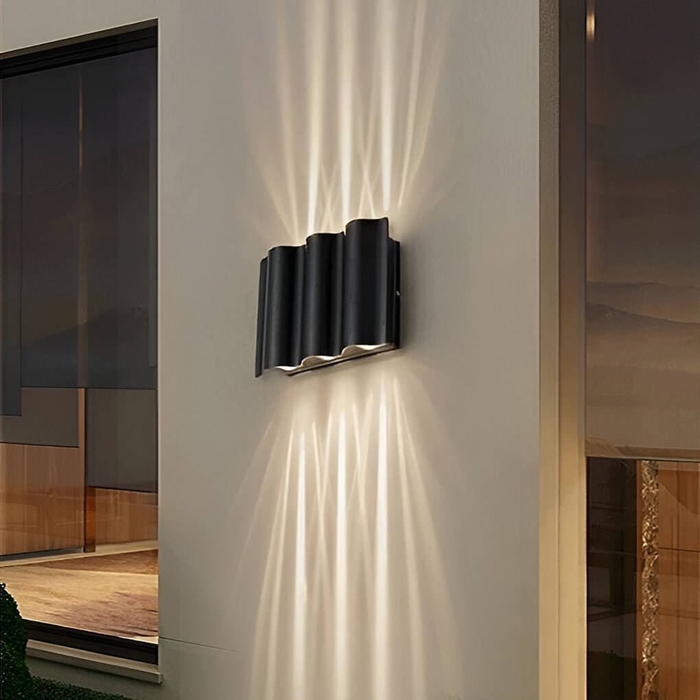 Gekrümmte Wellen-Wandlampe bidirektional