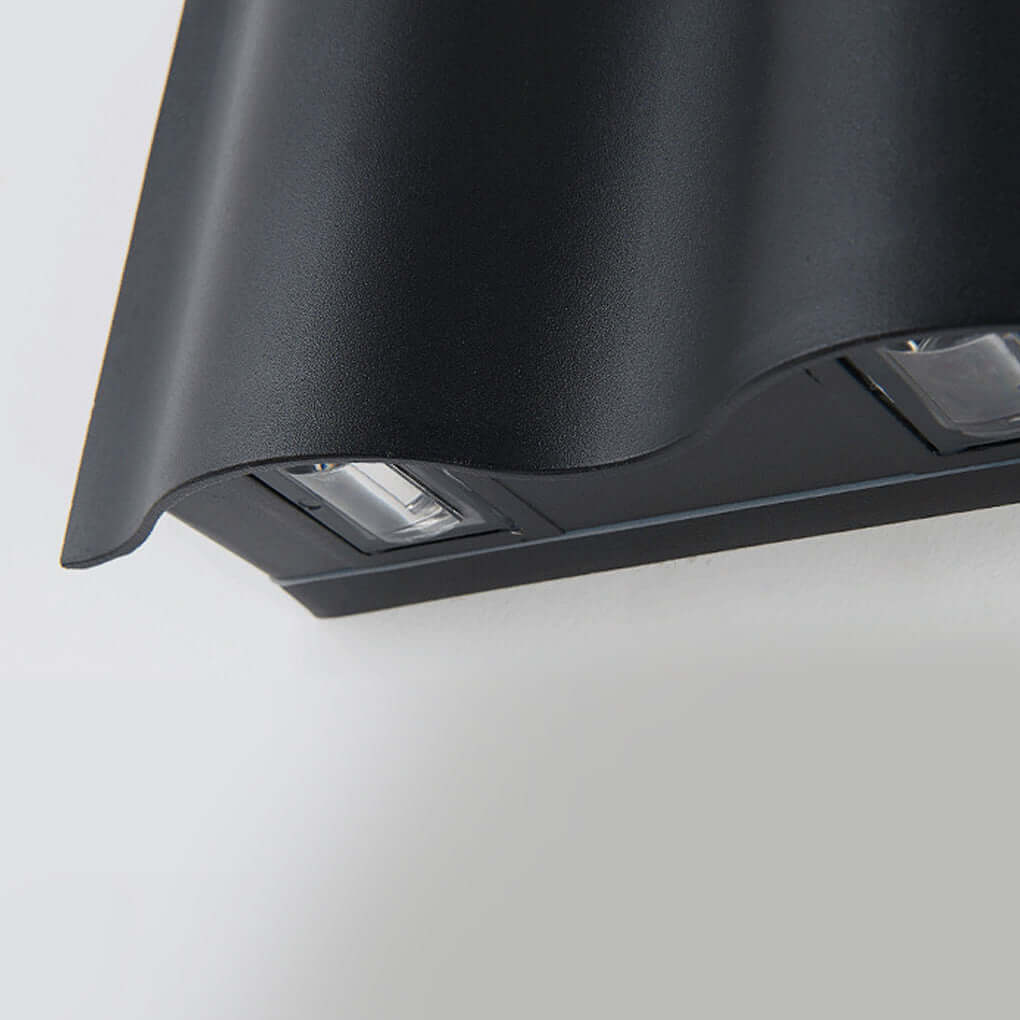 Gekrümmte Wellen-Wandlampe bidirektional
