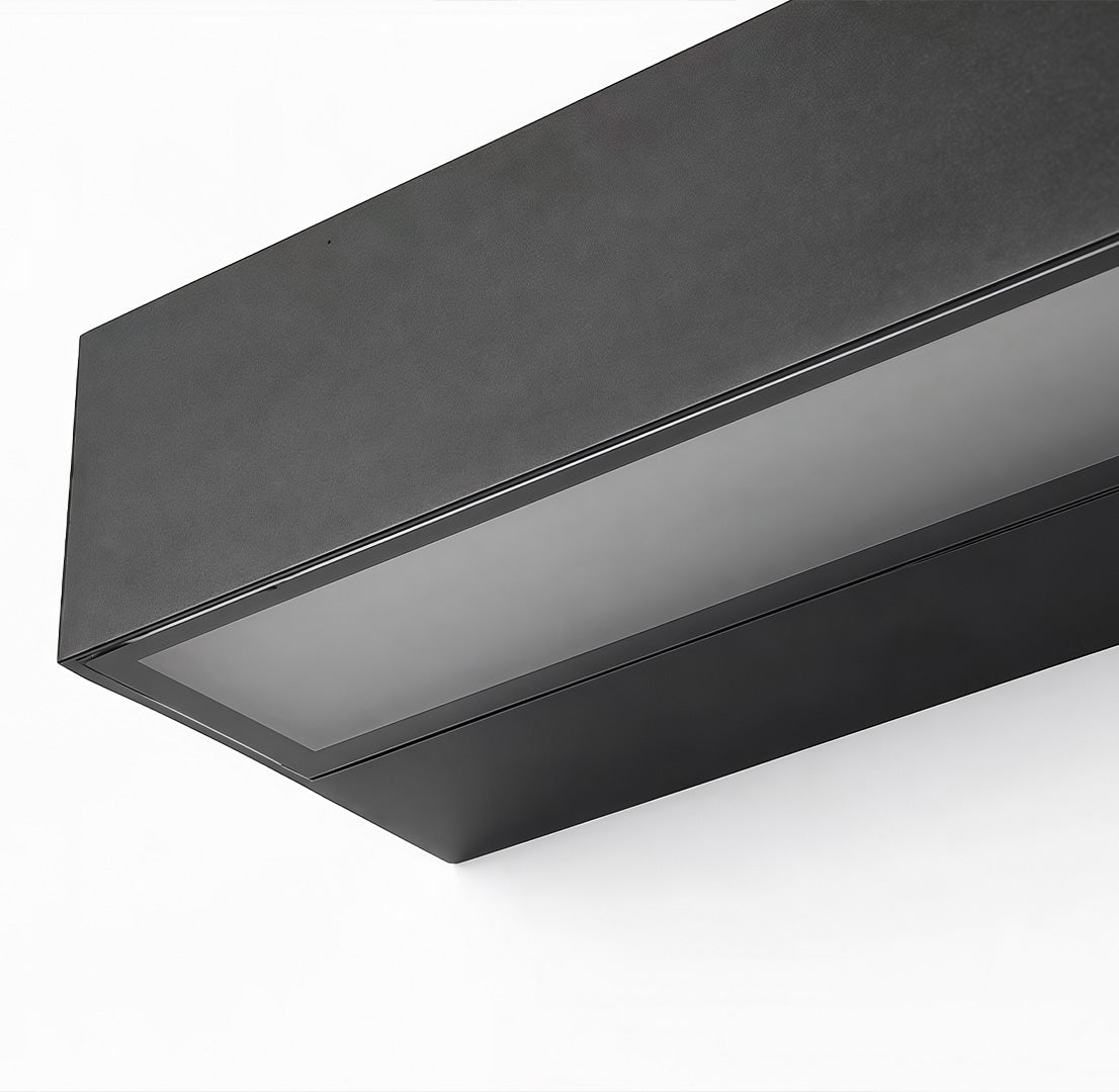 Lineare rechteckige Außenwandlampe