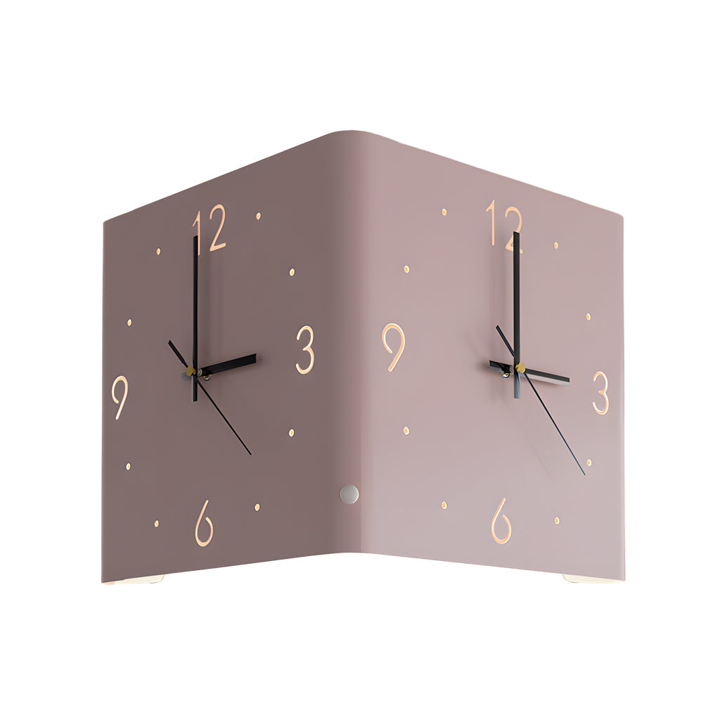 Wanduhr Lampe Quadrat Hinterleuchtet
