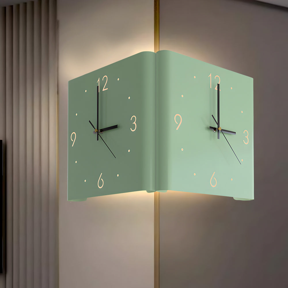 Wanduhr Lampe Quadrat Hinterleuchtet