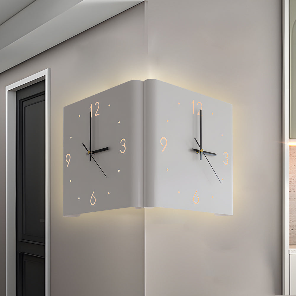 Wanduhr Lampe Quadrat Hinterleuchtet