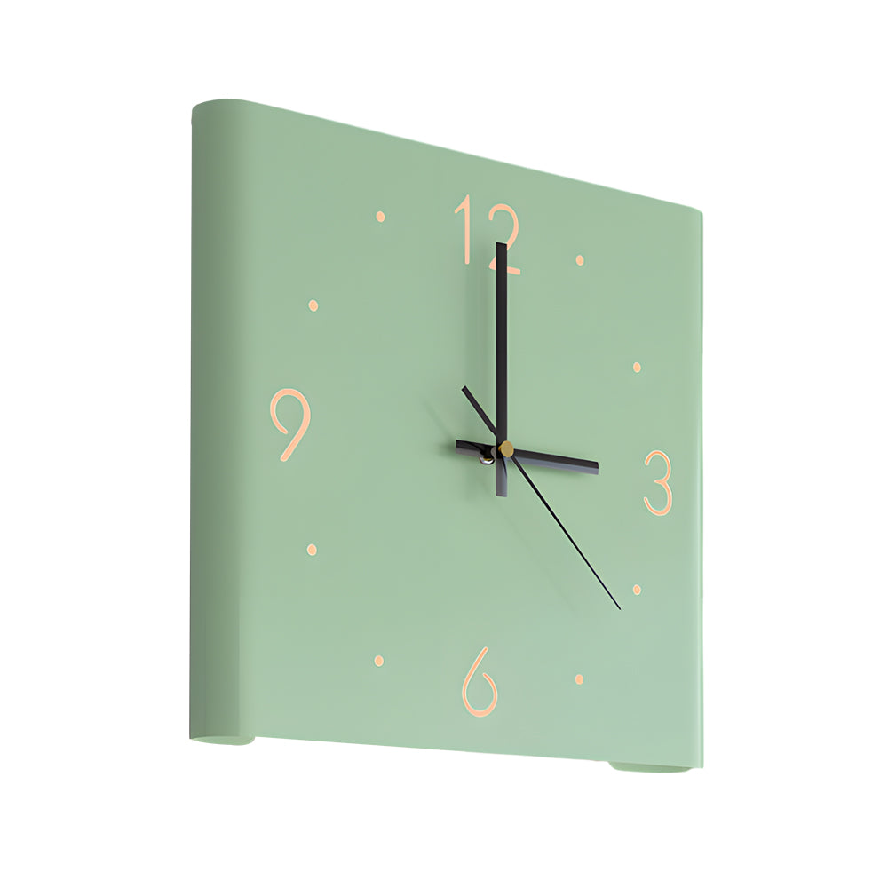Wanduhr Lampe Quadrat Hinterleuchtet