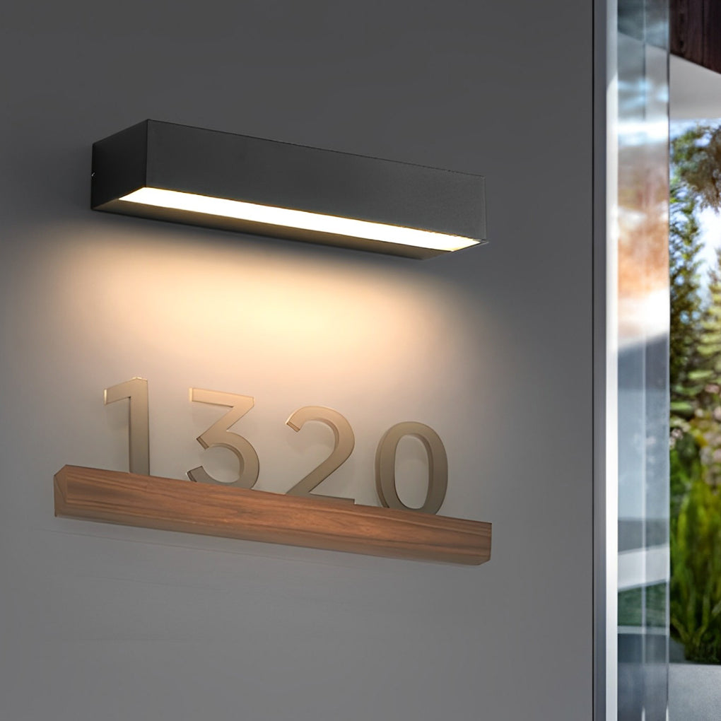 Lineare rechteckige Außenwandlampe