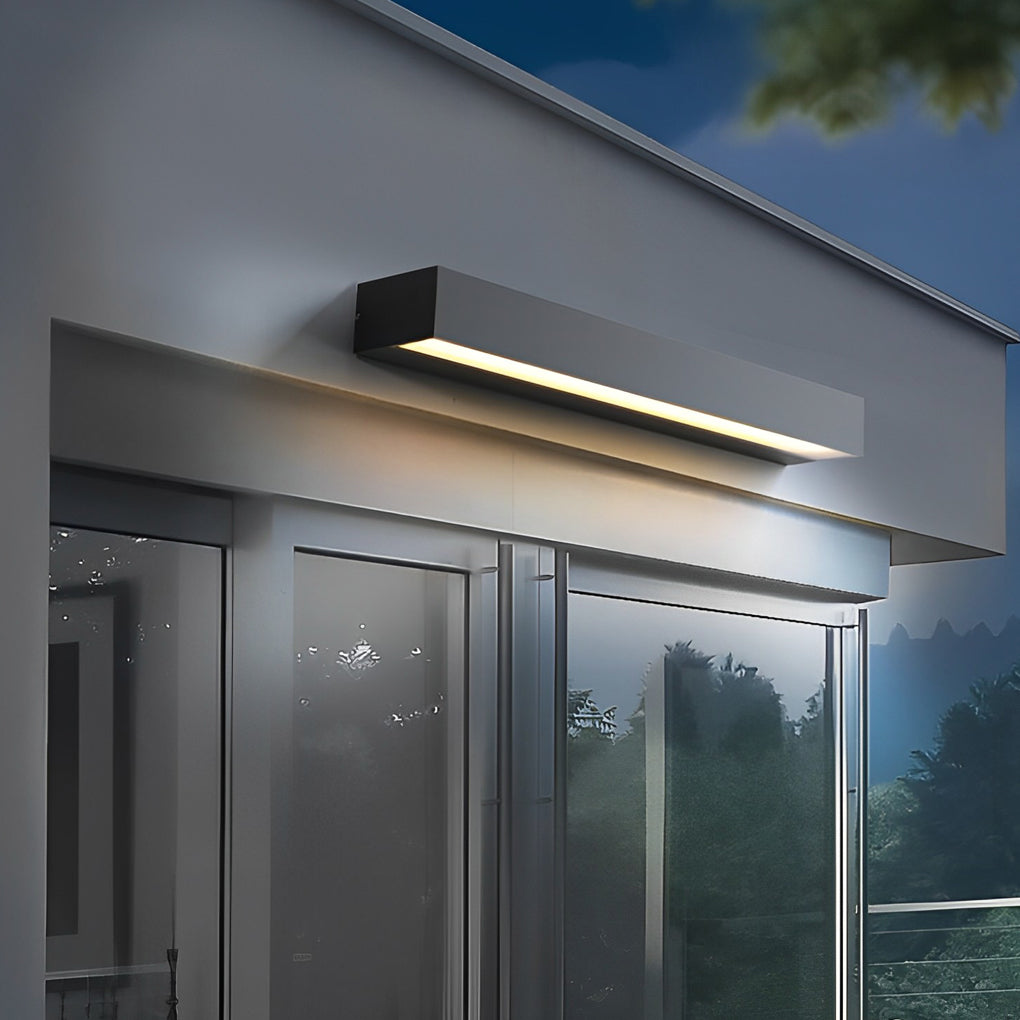 Lineare rechteckige Außenwandlampe