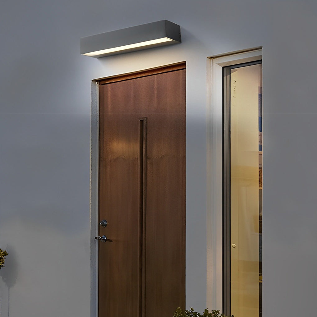 Lineare rechteckige Außenwandlampe