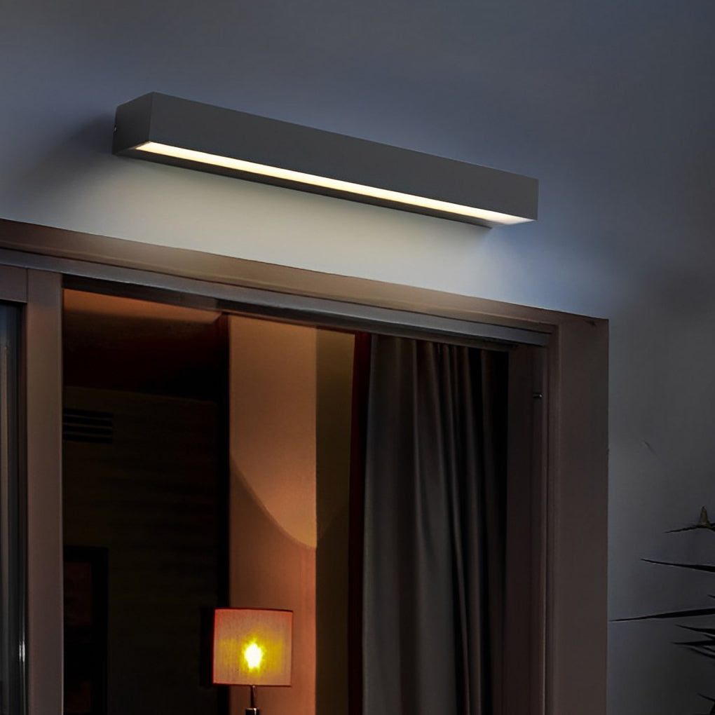 Lineare rechteckige Außenwandlampe