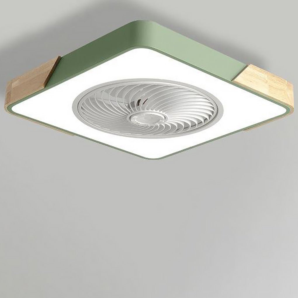 Flacher Deckenventilator mit LED-Beleuchtung