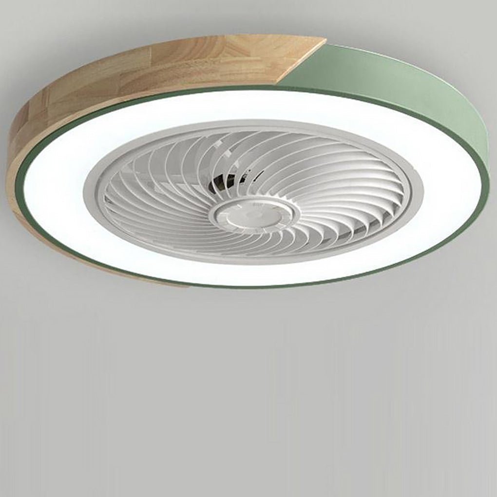 Flacher Deckenventilator mit LED-Beleuchtung