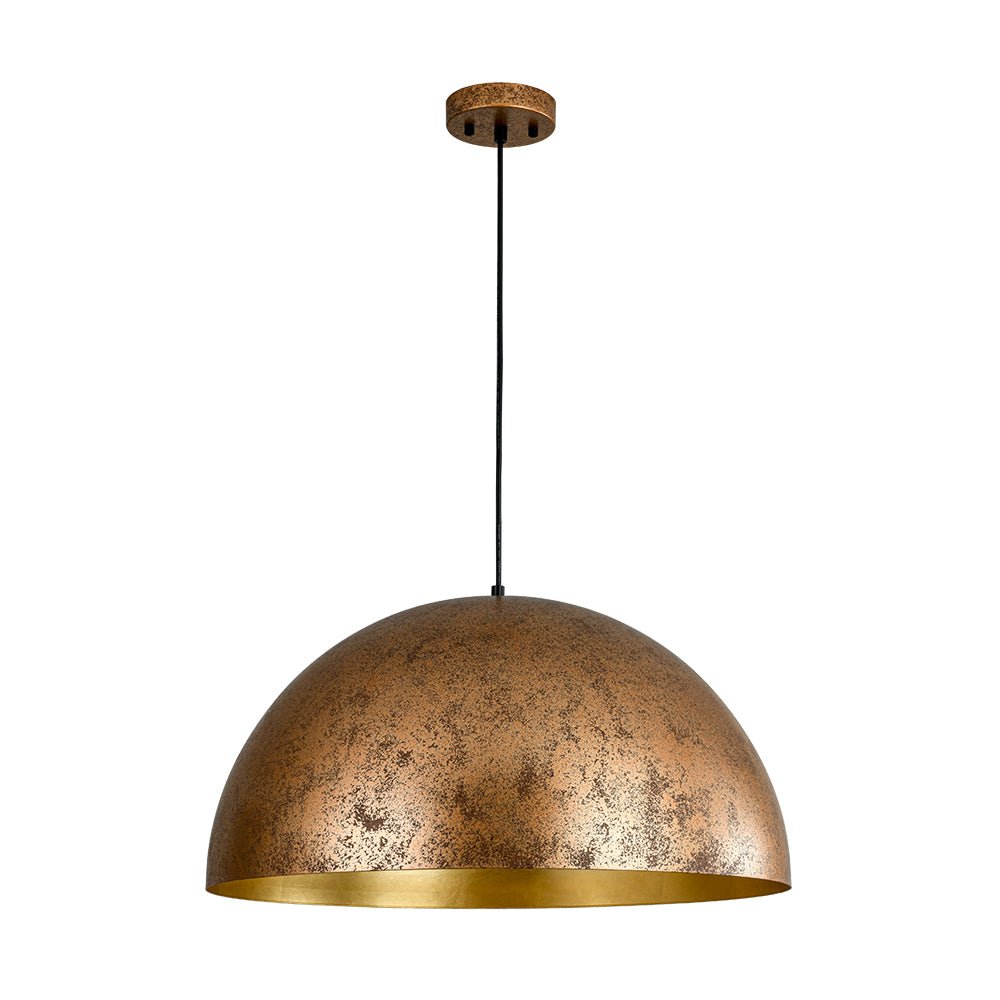 Pendelleuchte mit Metallkuppelschirm