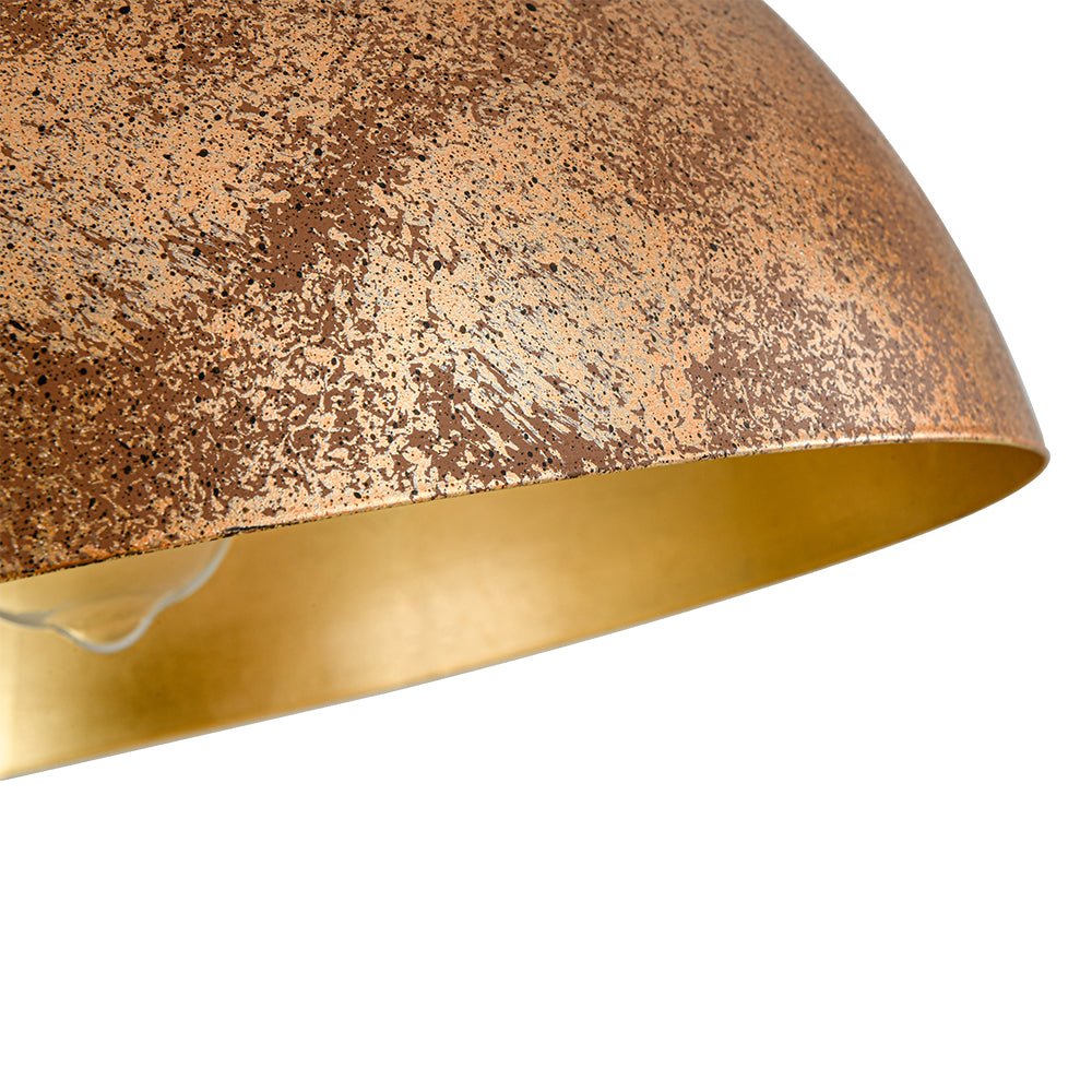 Pendelleuchte mit Metallkuppelschirm
