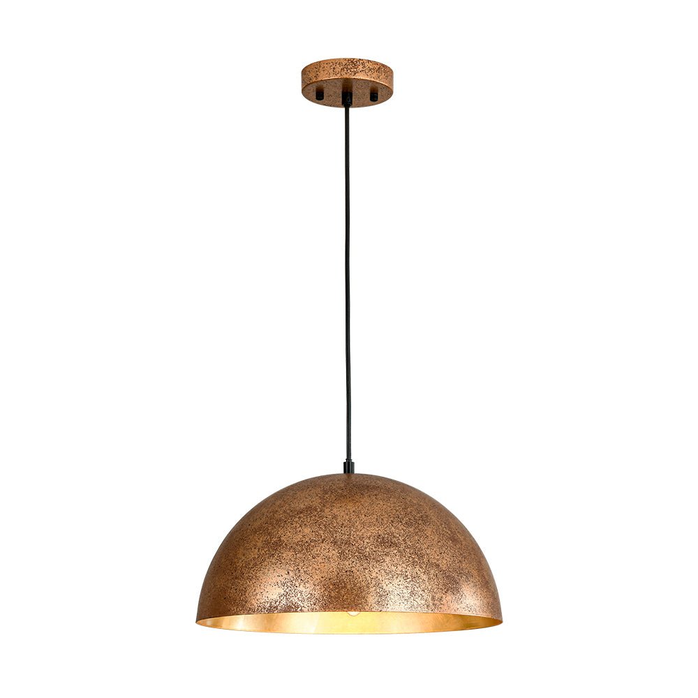 Pendelleuchte mit Metallkuppelschirm