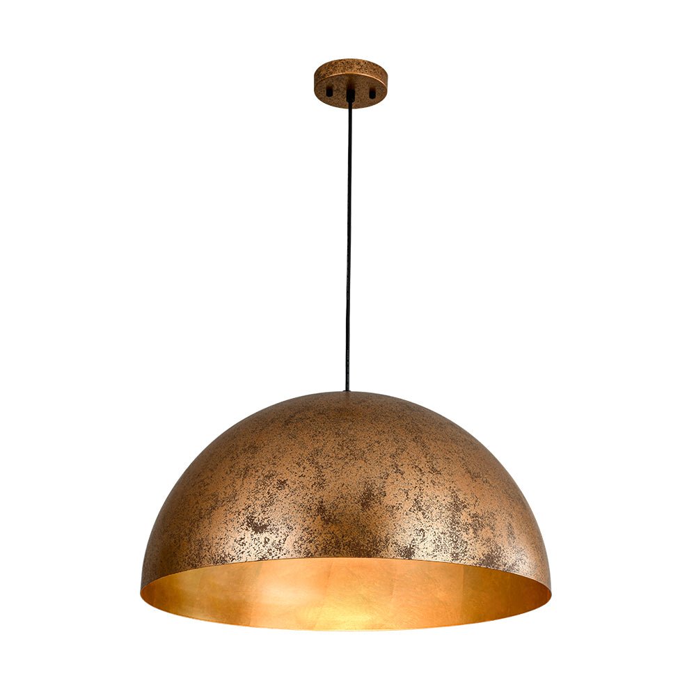 Pendelleuchte mit Metallkuppelschirm