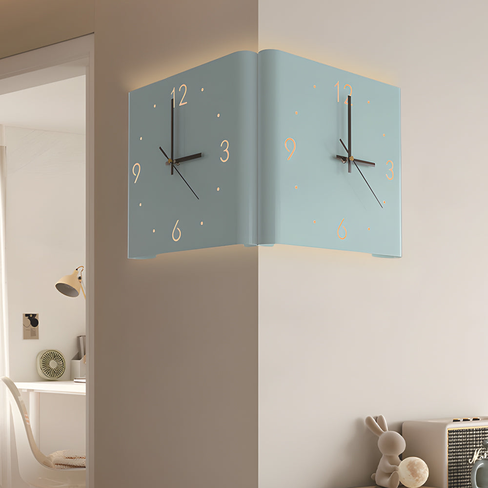 Wanduhr Lampe Quadrat Hinterleuchtet