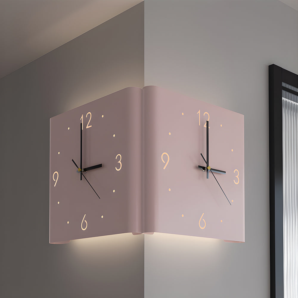 Wanduhr Lampe Quadrat Hinterleuchtet