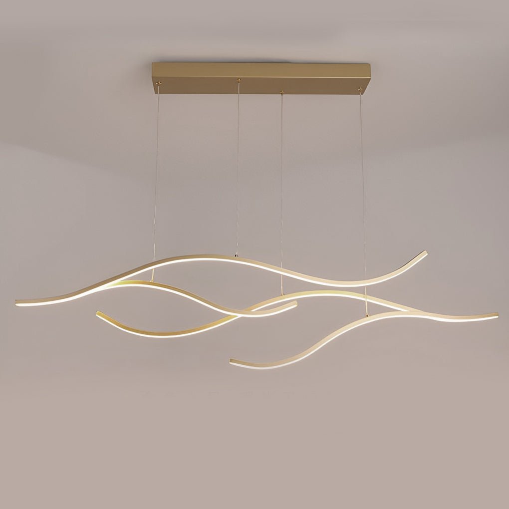 Wellenförmige LED-Linear-Deckenleuchte