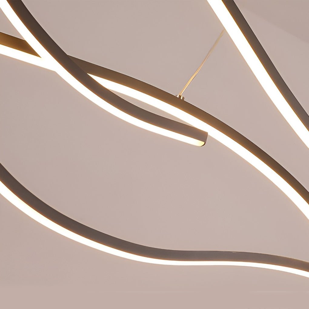Wellenförmige LED-Linear-Deckenleuchte