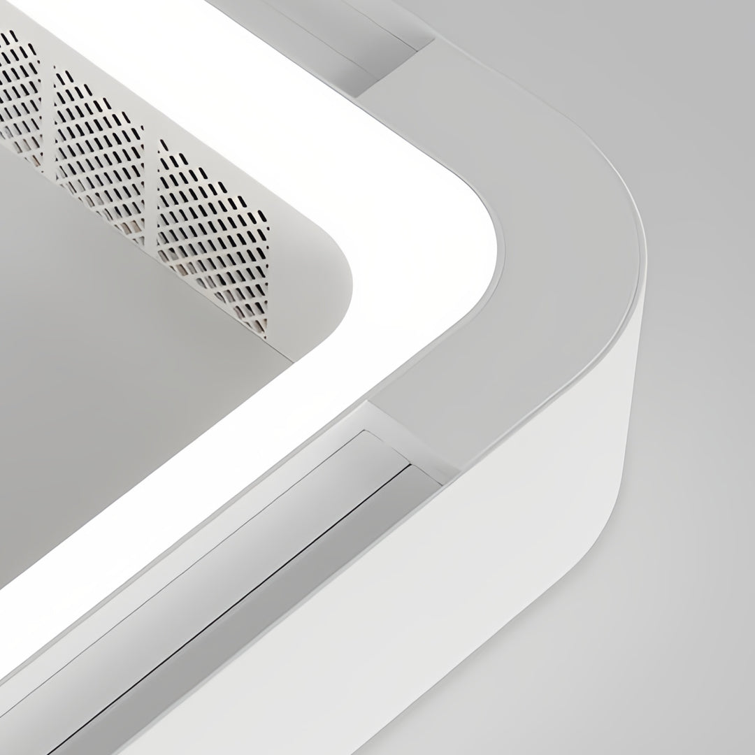 Quadratischer Hohlraum Integrierter Deckenventilator mit Licht
