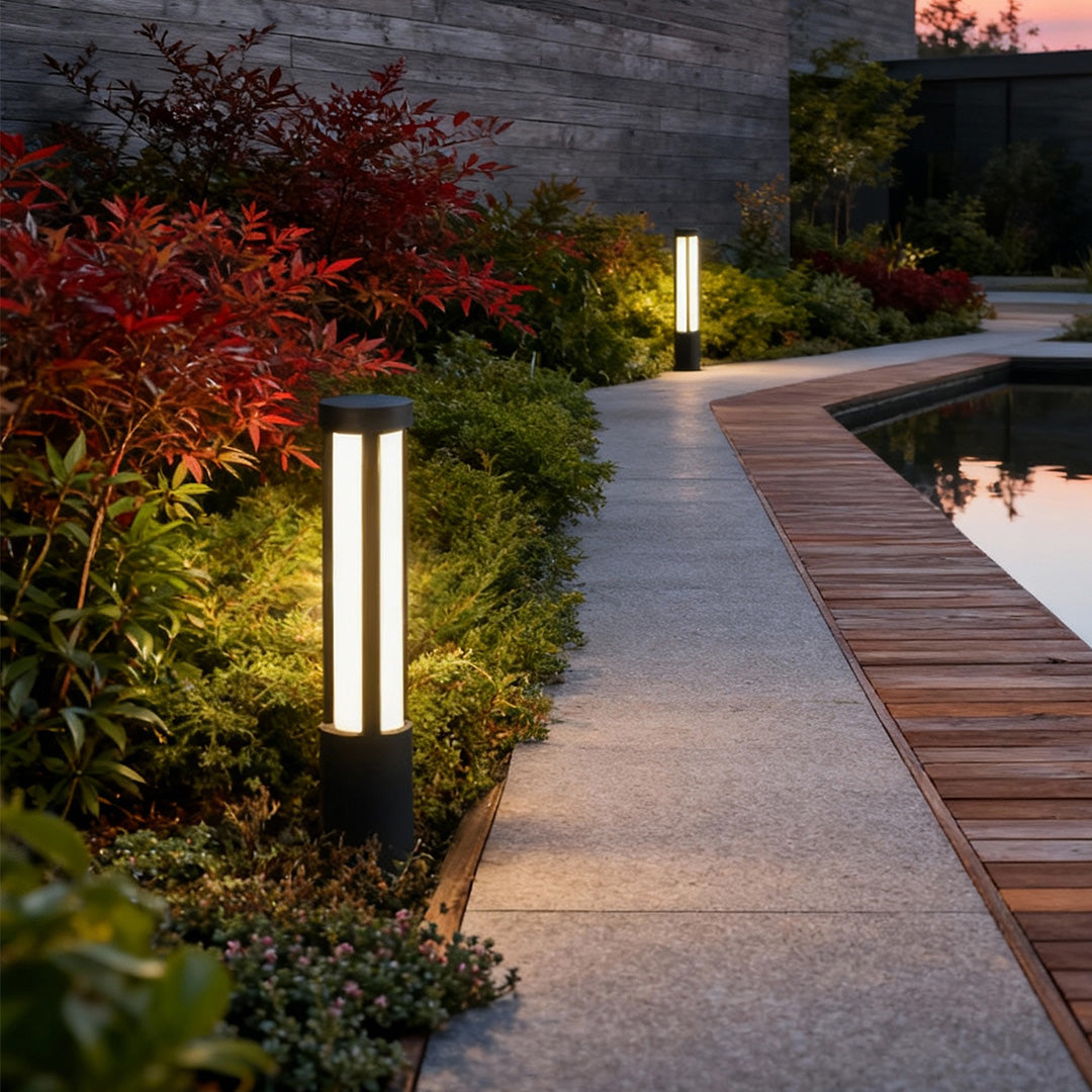 Lineare Säulen-Gartenlampe Stehend