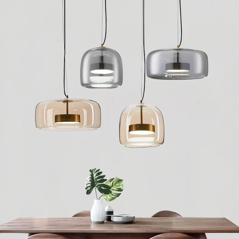 Glas LED Pendelleuchte