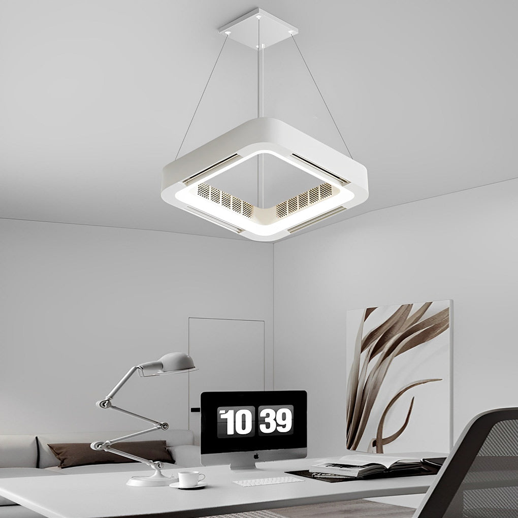 Quadratischer Hohlraum Integrierter Deckenventilator mit Licht