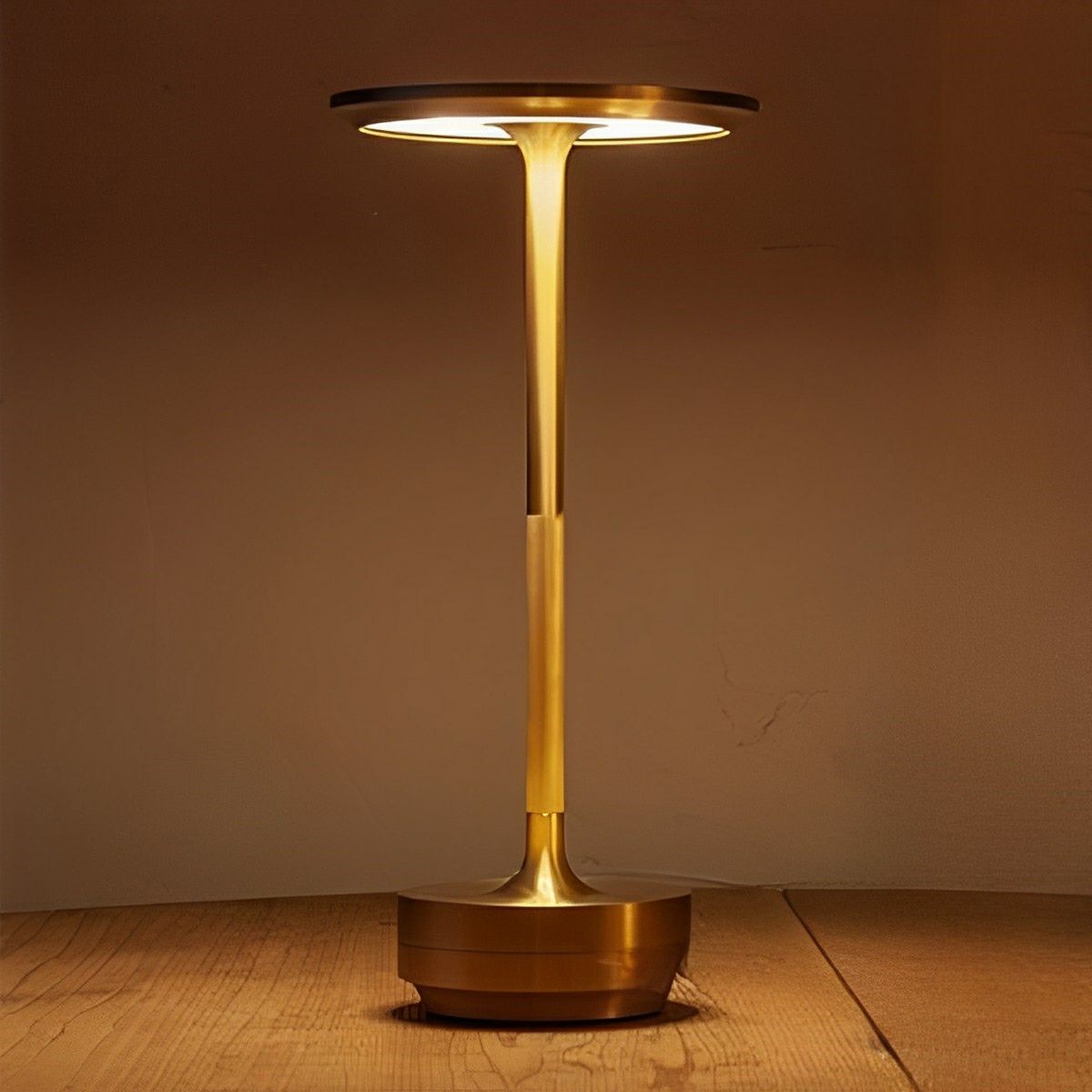 Tischlampe in Hantel Form mit LED und USB