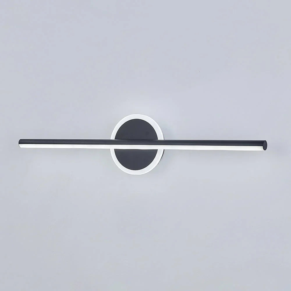 LED Wandleuchte in Linienform mit runder Basis