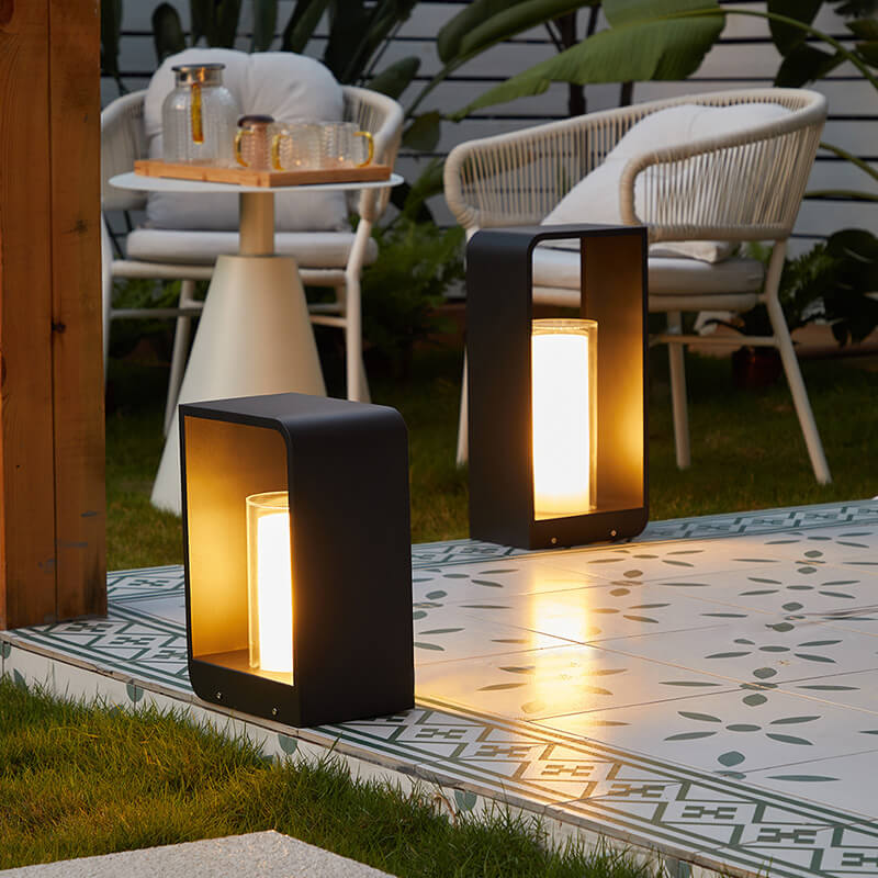 Quadratische LED-Gartenleuchten