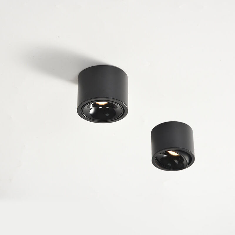 Runde, verstellbare LED-Deckenleuchte mit Spotfunktion