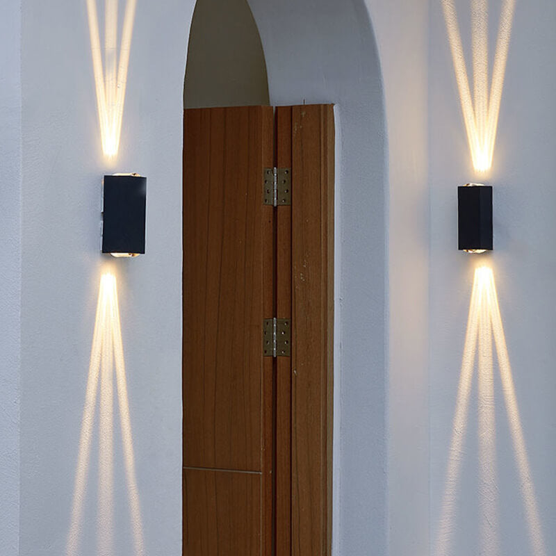 Rechteckige LED-Außenwandleuchten