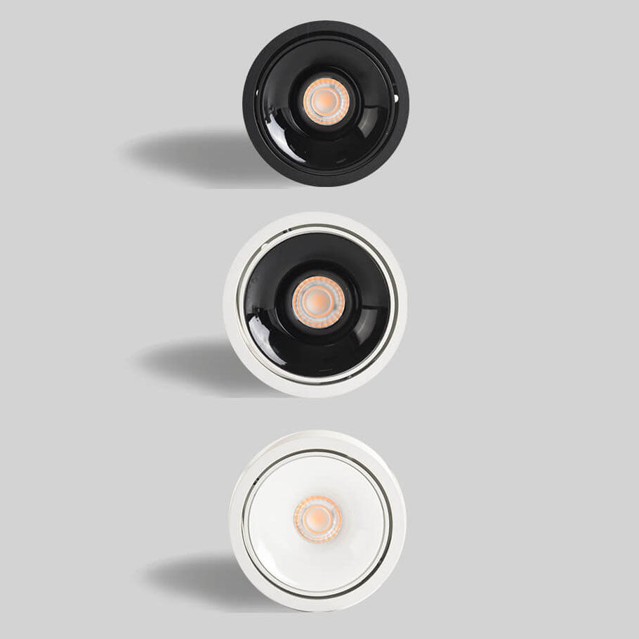 Runde, verstellbare LED-Deckenleuchte mit Spotfunktion