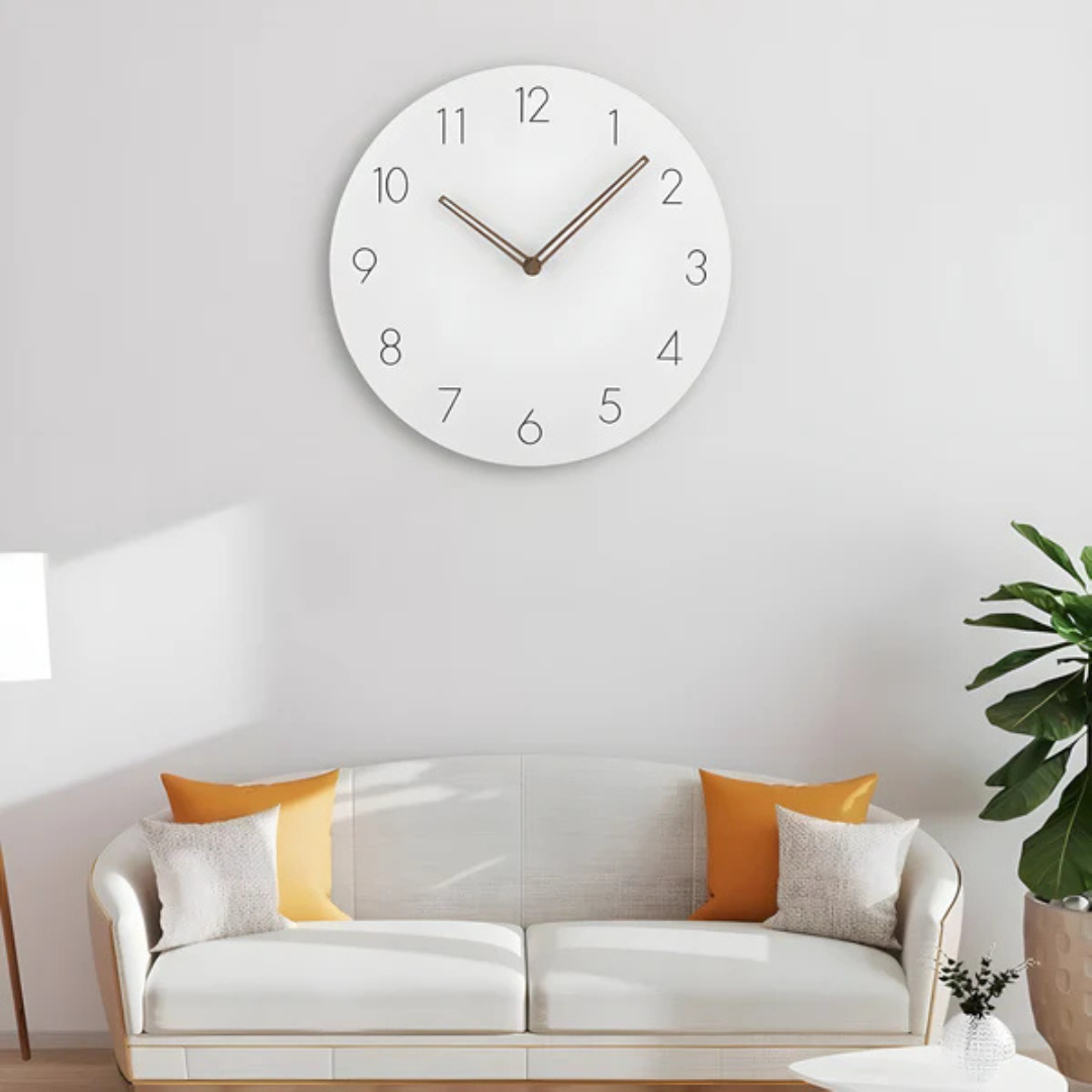 Holz-Analog-Wanduhr