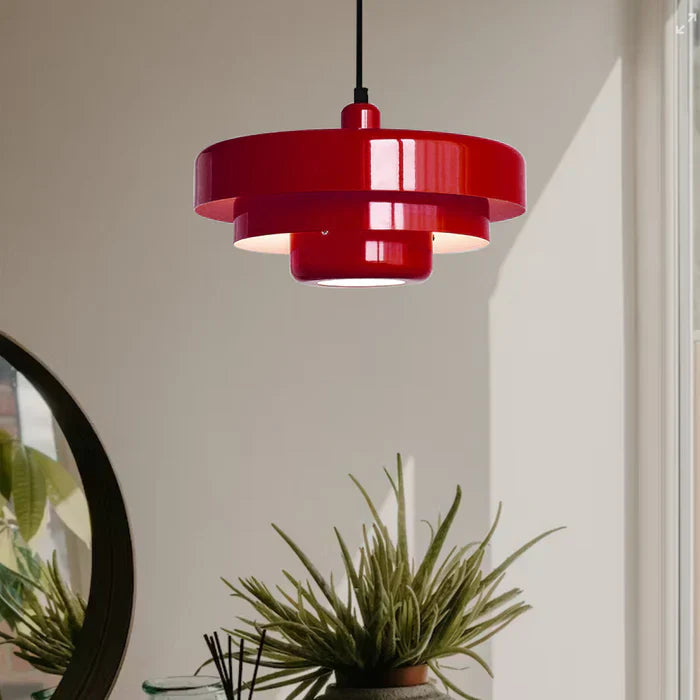 Geometrische Deckenpendelleuchte mit LED