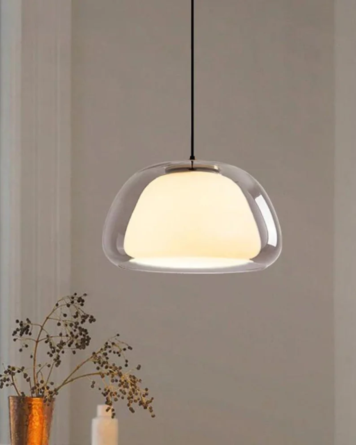 Translucente Kapsel-Dome-Hängelampe