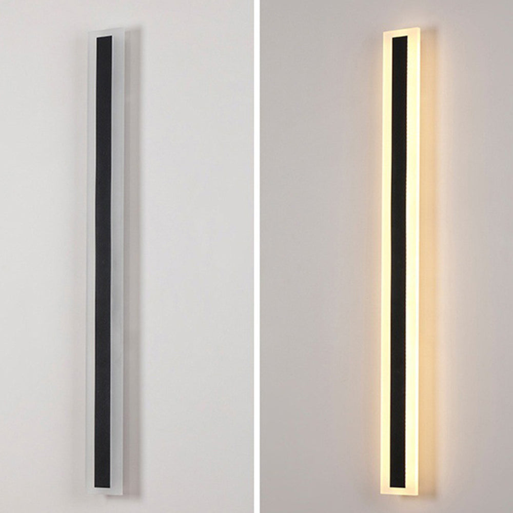 Lineare LED-Wandleuchte mit rechteckigem Rahmen