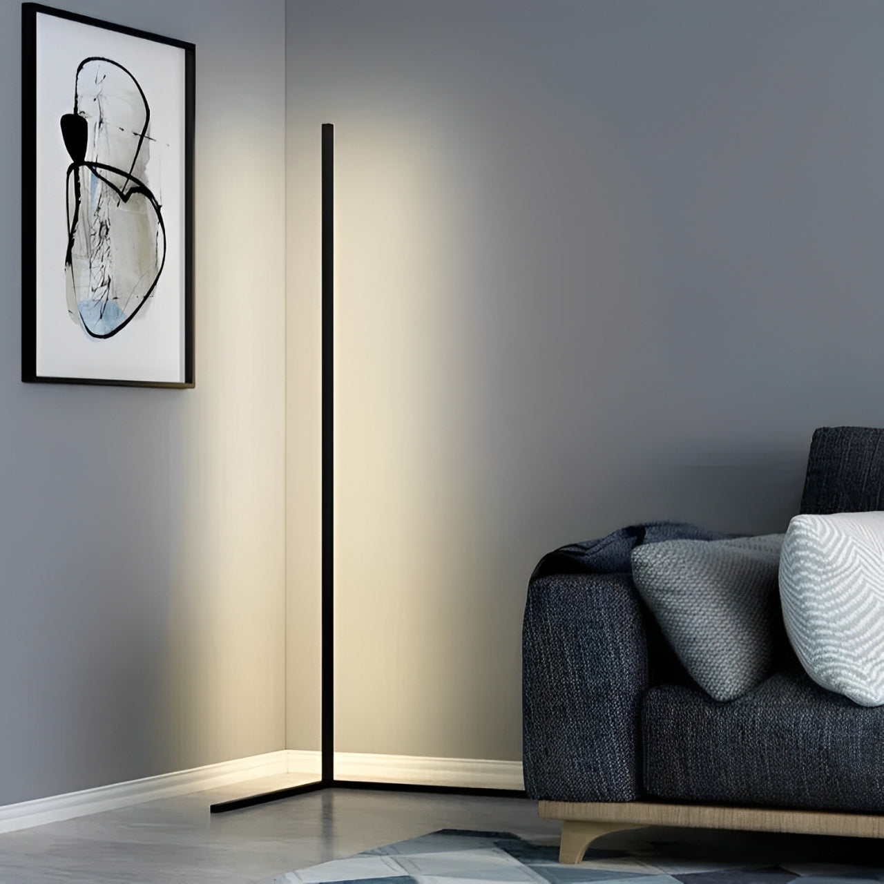 Schlanke Vertikale Stehlampe